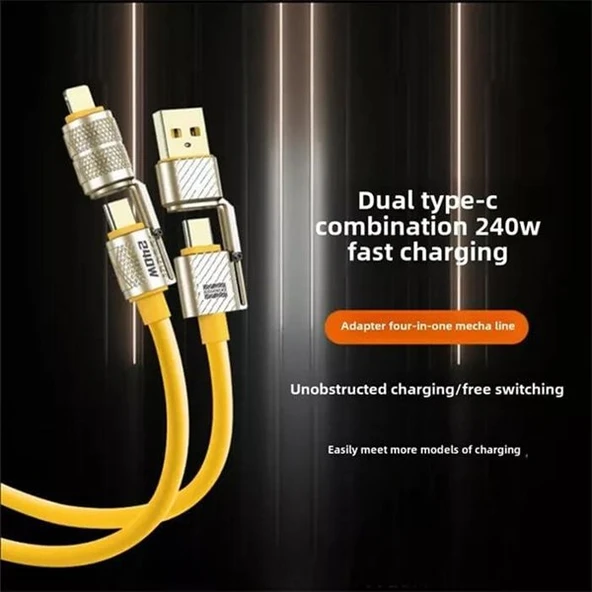 CODEGEN CDG-CNV88 Lightning 1.5 metre Şarj ve Data Kablosu 240W - Resim 4