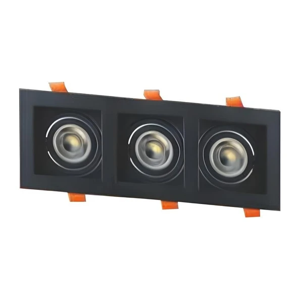 Cata CT-5020 Pars 3lü Siyah Spot (Boş Kasa) Cata