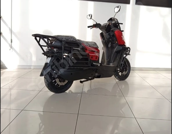 Skyjet Luckın Elektrikli Moped Kırmızı - 2