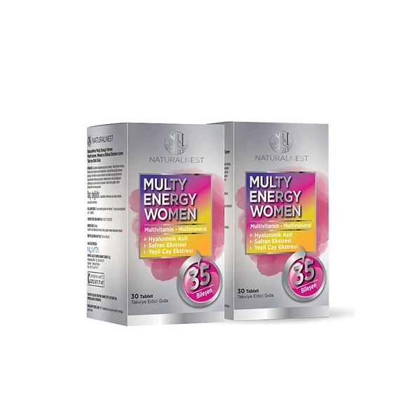 Naturalnest Multy Energy Women 2. %50 İndirimli 30+30 Tablet Takviye Edici Gıda ürün görseli