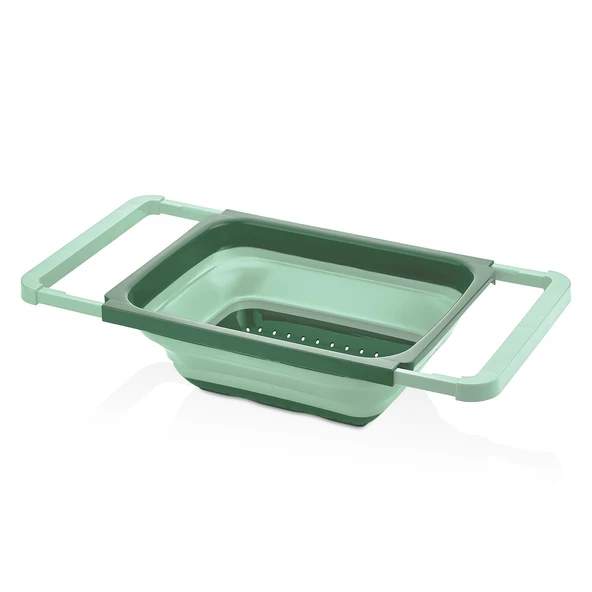 Qlüx İdeas Katlanabilir Dikdörtgen Süzgeç Yeşil - 3