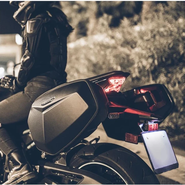 Shad Sert Kabuk Motosiklet Heybe Yan Çanta 30L X0SE48SR - Resim 3
