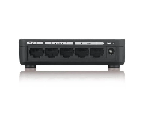 Zyxel GS105S v2 5-Port 10/100/1000Mbps Tak-Kullan Port-Önceliklendirme Destekli Gigabit Switch - 3