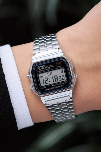 Casio Retro A159WA-N1DF Unisex Kol Saati - Resim 4