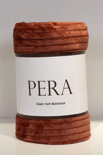 Pera Tek Kişilik 130x170 cm Tv Battaniyesi Turuncu ürün görseli