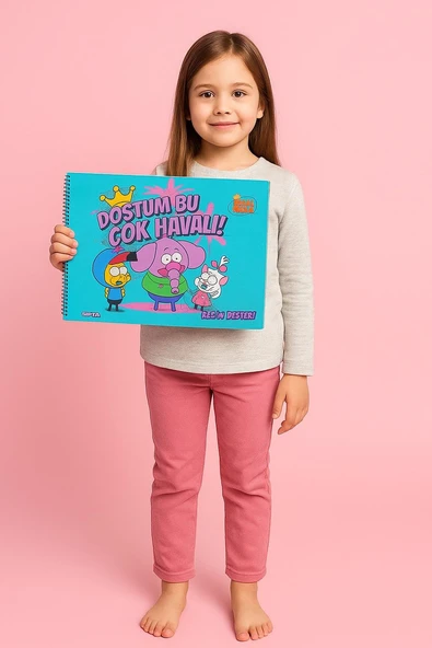 Cg Kids Kral Şakir Karakterleri Temalı Spiralli Resim Defteri Çocuk 17x24 Ebat 15 Yaprak İster 1 Adet İster 2 Adet İsterseniz 4 Adet