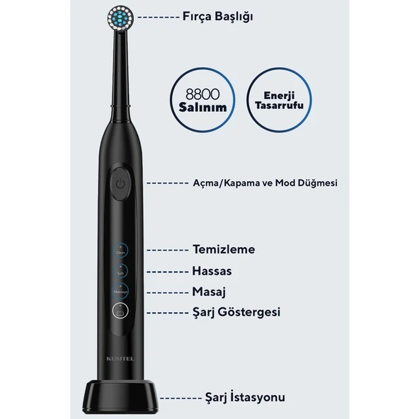Kumtel Caremi Şarjlı Diş Fırçası Ctb-01 - 5