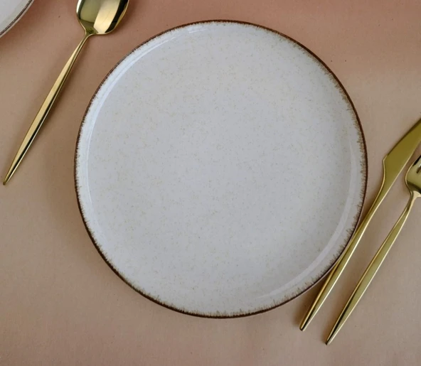 Kütahya Porselen Moderna Tarçın Servis Tabağı 24cm Tekli ürün görseli