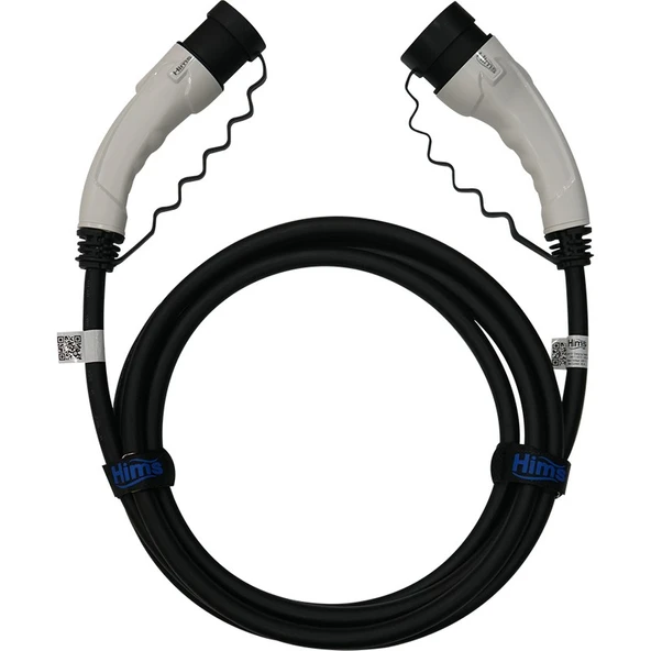 Hims EMEF-22T2-SB-7 22KW Tip 2 Beyaz Soketli 7m Elektrikli Araç Şarj Kablosu