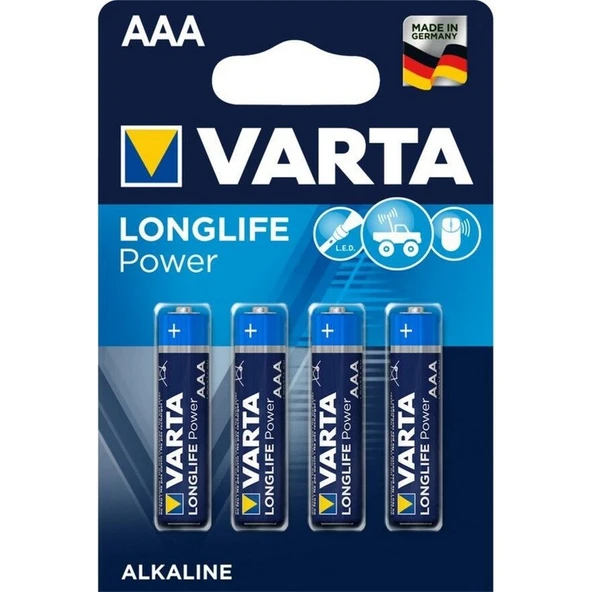 Varta Longlife Power İnce Pil 4'lü