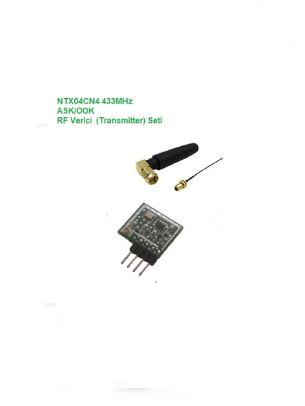 433MHz ASK/OOK RF Verici Seti (NTX04CN4-SET) ürün görseli