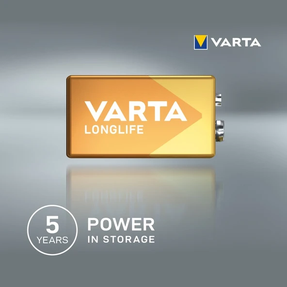 VARTA Longlife Alkalin 9V pil - 3