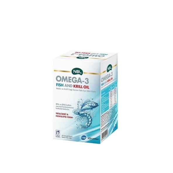 NBL Omega3 Fish/Krill Oil 50 Kapsül ürün görseli 1