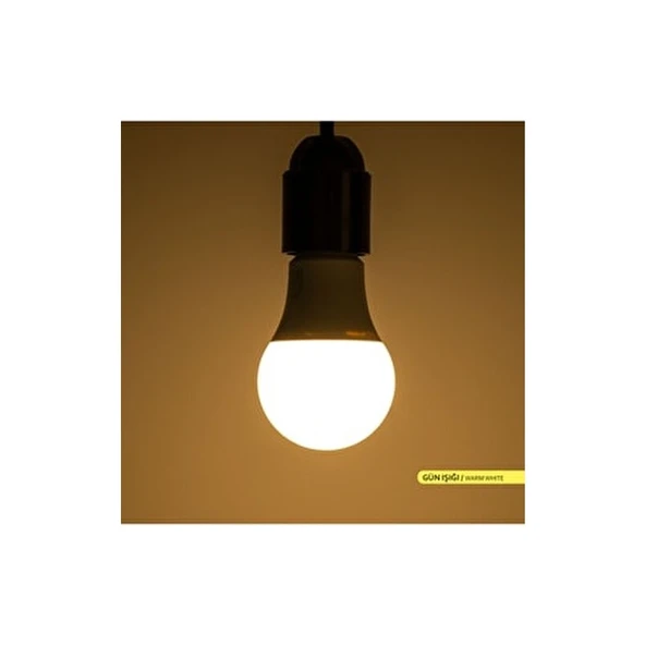 Ack 9 W Led Ampul E-27 Duy Tipi Gün Işığı 3000K - 4