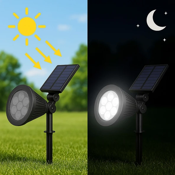 Cata 7310 Solar Bahçe Armatürü Amber - 4