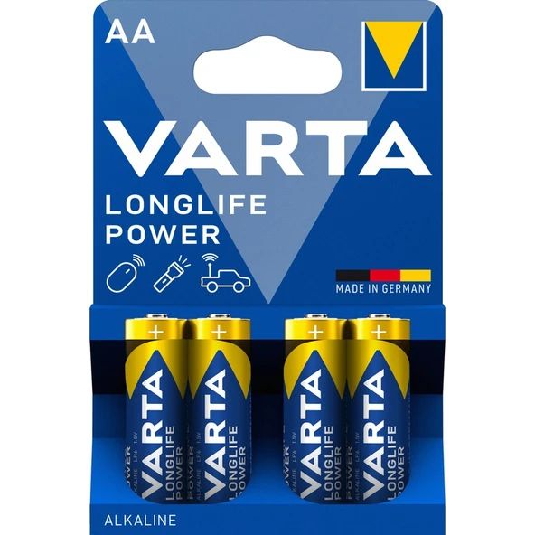 Varta High Energy Güçlü Alkalin Seri Kalem Pil - Aa 4'lü 4906121414