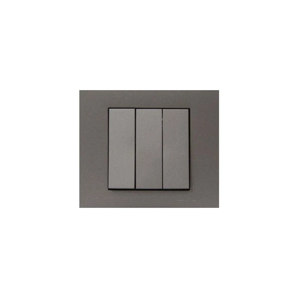Ovivo  Antrasit  Üçlü Anahtar
