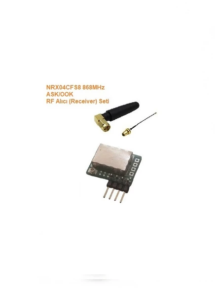 868MHz ASK/OOK RF Alıcı Seti (NRX04CFS8-SET) ürün görseli