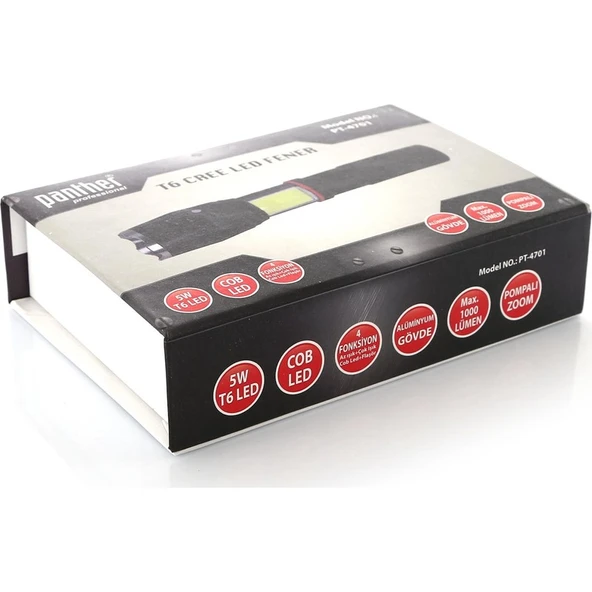 Panther PT-4701 Şarjlı Fener Şarj Cihazsız - 5