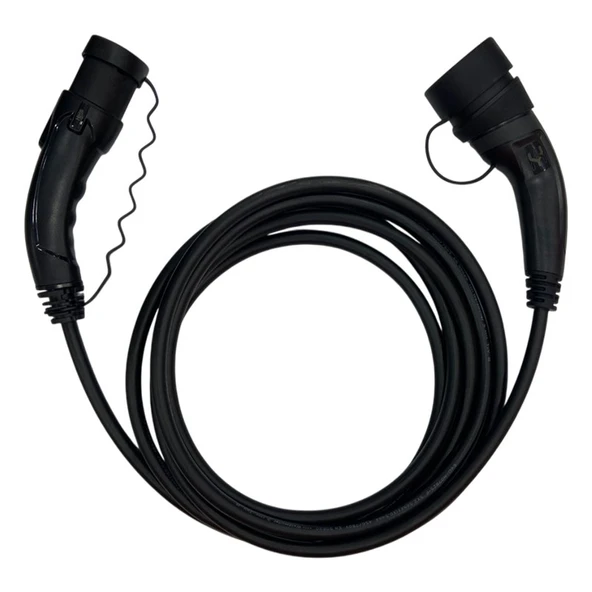 Hıms EMEF-11T2-SS-5 11KW Tip 2 Siyah Soketli 5m Elektrikli Arac Şarj Kablosu