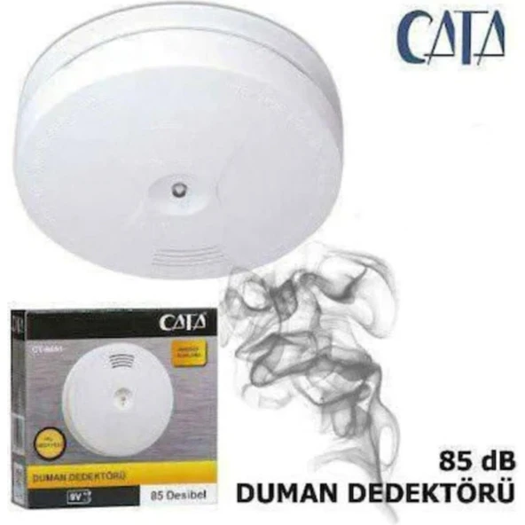 Cata CT-9451 Duman Dedektörü Kablosuz Duman Dedektörü Pilli