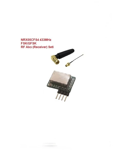 433MHz FSK/GFSK RF Alıcı Seti (NRX05CFS4-SET) ürün görseli