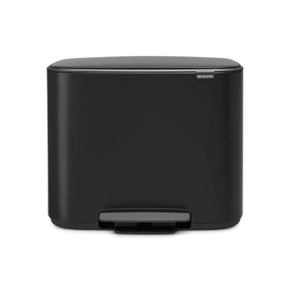 Brabantia Bo Matt Black Pedallı Çöp Kutusu 36lt ürün görseli