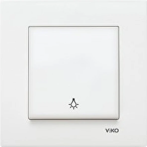 Karre Beyaz Light Anahtar Çerçeve Dahil