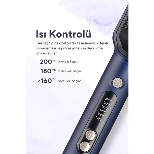 Kumtel Seramik Saç Düzleştici Fırça Hhsb-01 - 3