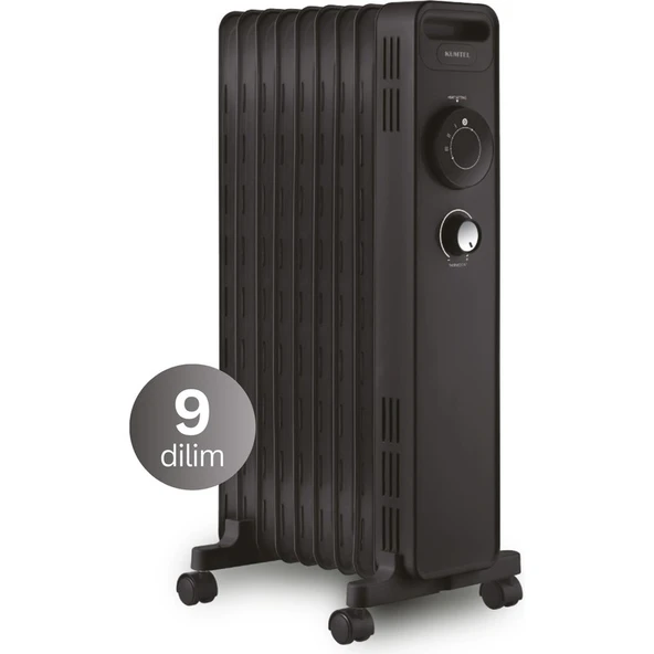 Kumtel 9 Dilim Siyah Radyatör Kum-1225S