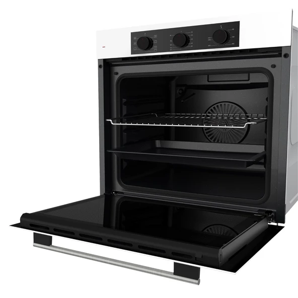 Flowart Turbolu Beyaz Cam Amörtisörlü Silenart Ankastre Set QBL62CB - SS206 - D081SA - Resim 5