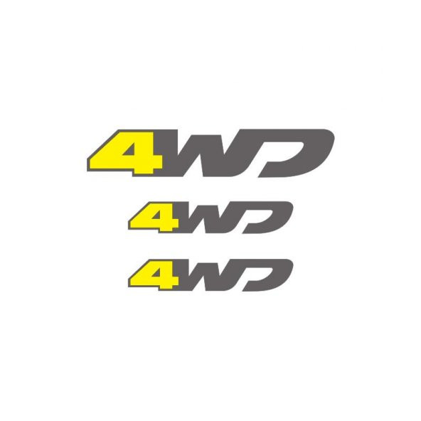 OTOGRAFİK - DACİA DUSTER 4WD STICKER SET - 5