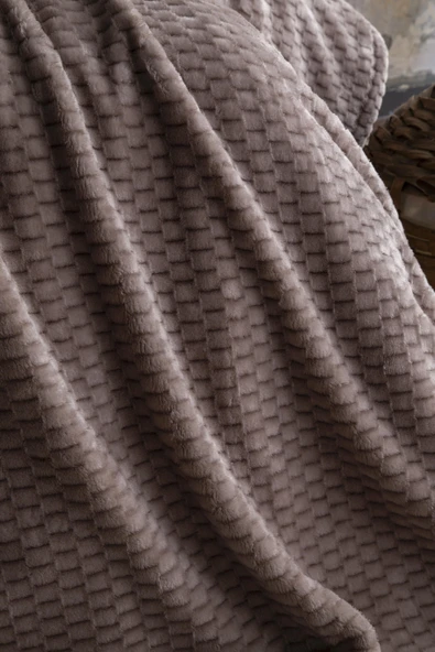 Tek Kişilik Trusty Vizon Jakar Desen Battaniye 160x220 CM - 3