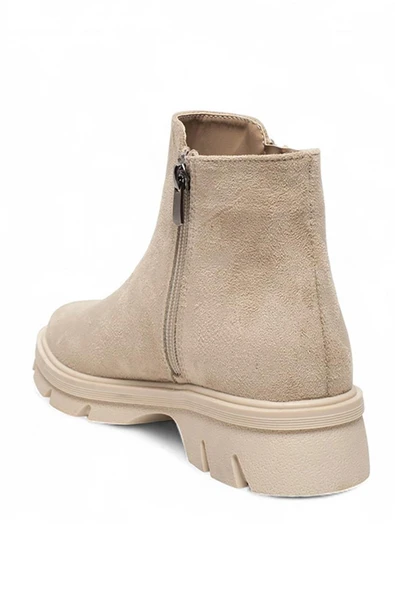 Celira Bej Termal Astar Süet Kadın Bot & Bootie NSB940 - Resim 3