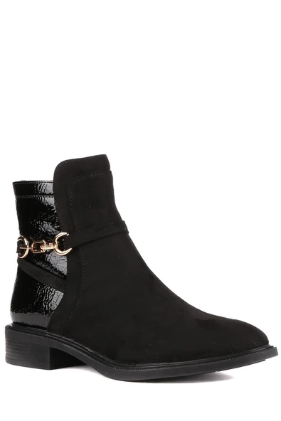 Stato - Siyah Rugan Fermuarlı Kadın Bot - Resim 3