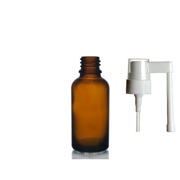 20ml kahverengi ağız spreyi başlıklı cam şişe,12 adet, ağız spreyi şiesi, cam şişe, medikal şişe