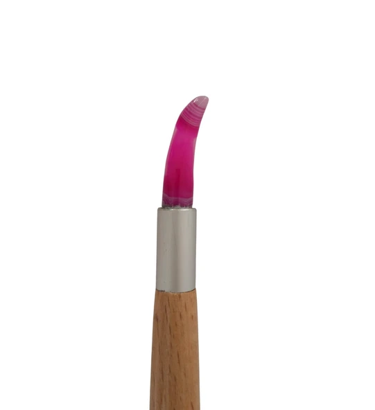 Akik mühre karga burun-zer mühre pembe renk-gürgen ağacı sap-tezhip-minyatür-hat-No:17 - Resim 2