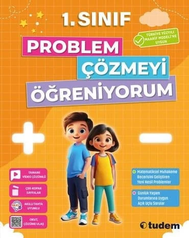 TUDEM YAYINLARI 1.SINIF PROBLEM ÇÖZMEYİ ÖĞRENİYORUM ürün görseli
