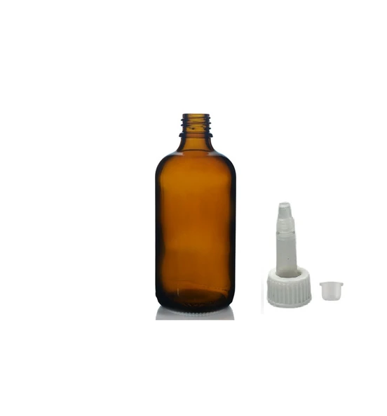 100ml kahverengi cam şişe getamisin kapak, 12 adet, plastik üstten damlalıklı şişe, damlatmalı şişe, damlatıcı şişe