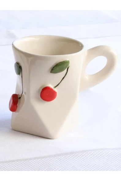El Yapımı Red Cheryy Kupa 200 Ml - Resim 2
