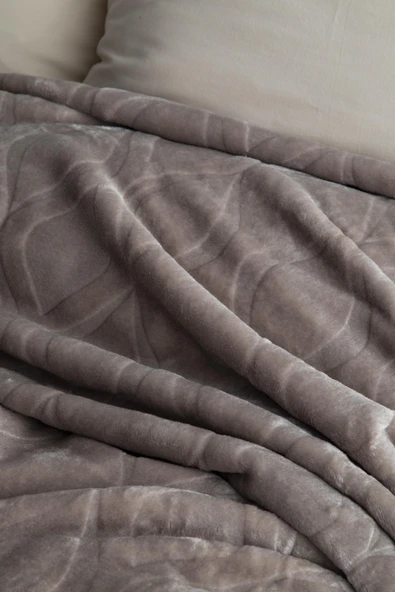 Çift Kişilik Mercy Vizon Embos Desen Battaniye - 2