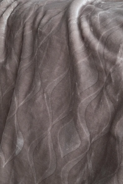 Çift Kişilik Mercy Vizon Embos Desen Battaniye - 3