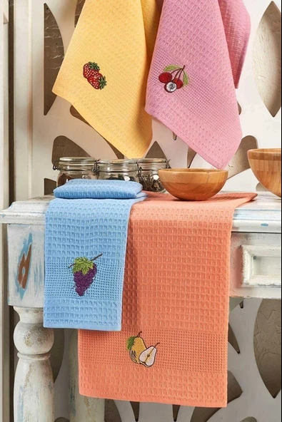 6 Parça Mutfak Kurulama Bezi 30 X 50 Cm Fruit - 2