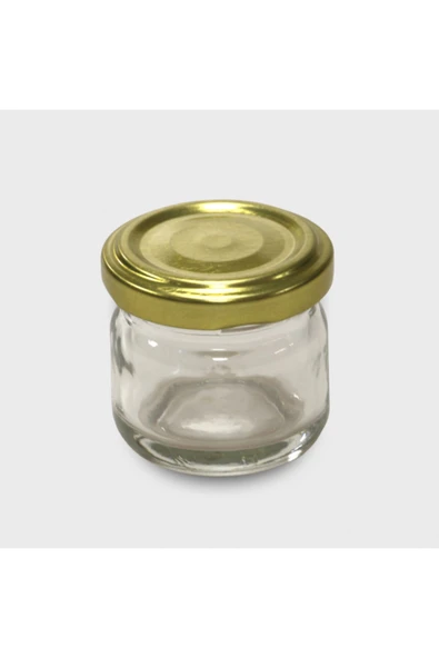 29 Cc. Mini Kavanoz - Cam Kavanoz - Altın Kapaklı - 36 Lı Paket ürün görseli