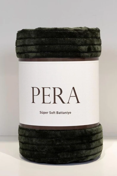 Pera Tek Kişilik 130x170 cm Tv Battaniyesi Koyu Yeşil ürün görseli