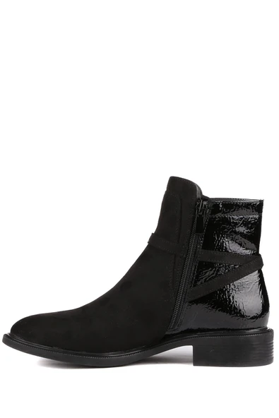Stato - Siyah Rugan Fermuarlı Kadın Bot - Resim 4
