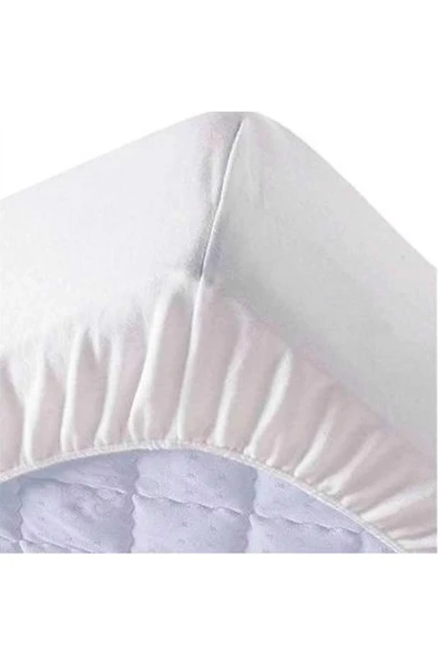 200x200 Cm Çift Kişilik Battal Boy Fitted Geçmeli Sıvı Geçirmez Alez Pamuklu Yatak Koruyucu - 3