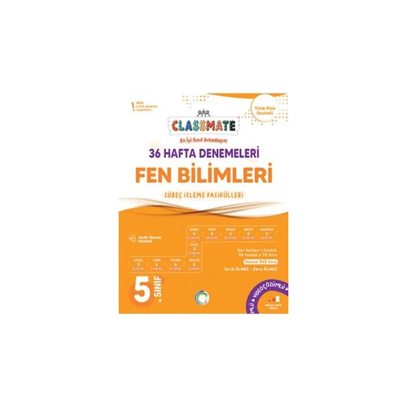 5. Sınıf Fen Bilimleri Classmate 36 Hafta Denemeleri