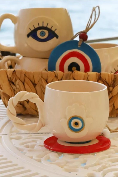 Ourém Handmade Kupa Fincan Seramik 300 ml ürün görseli 1