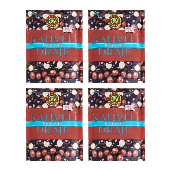 Kahve Dünyası Kahveli Sütlü Draje 60 gr x 4 Adet